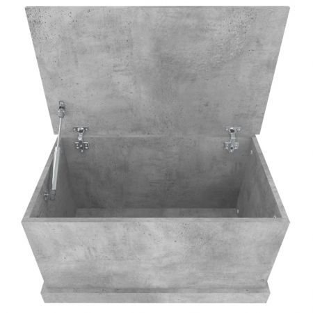 Storage Box Concrete Grey 70x40x38 cm Engineered Wood