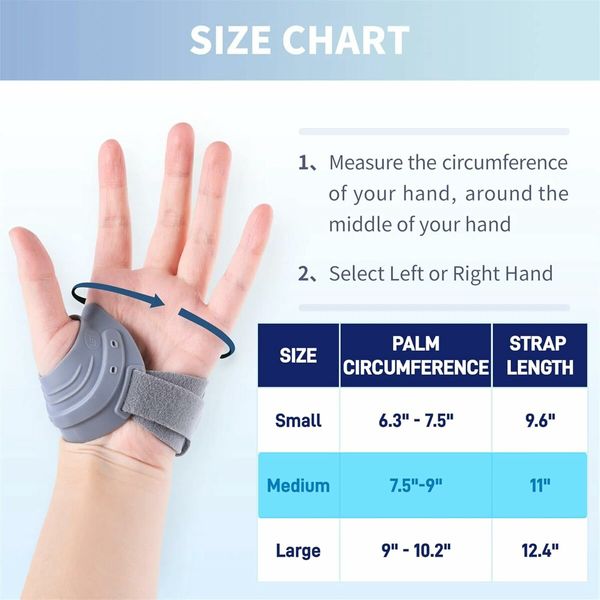 Thumb Brace for Women and Men CMC Thumb Brace, Medium, Fit for Left Hand