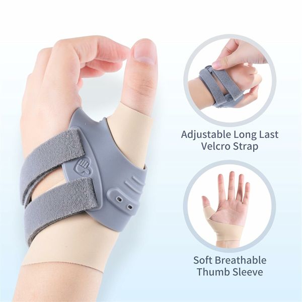 Thumb Brace for Women and Men CMC Thumb Brace, Medium, Fit for Left Hand