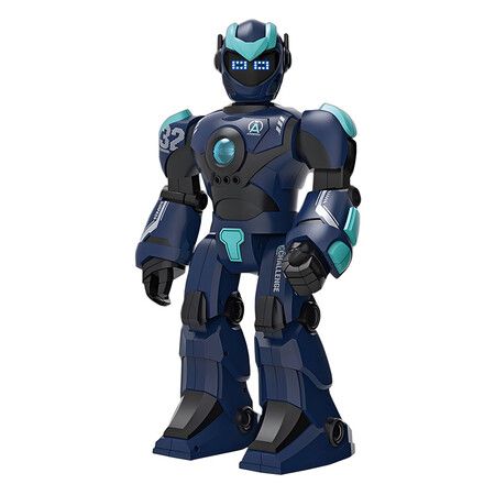 Remote Control Robot Toy, Smart Gesture Sensing Rechargeable and Programmable Robot Walking Dancing Singing Gift for Boys Girls, Blue