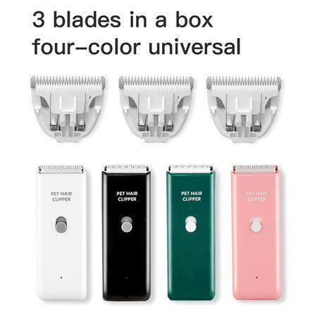 3 PCS Standard Size Replaceable Ceramic Blades Set Pet Hair Clipper, Cat Dog Common Use Clipper Blade