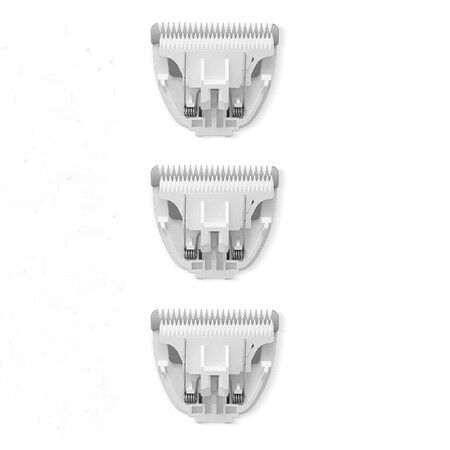 3 PCS Standard Size Replaceable Ceramic Blades Set Pet Hair Clipper, Cat Dog Common Use Clipper Blade