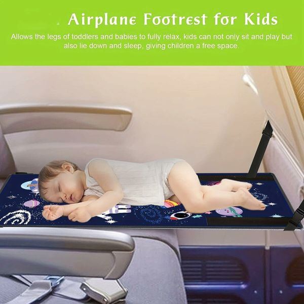 Kids Airplane Bed Seat Extender Folding Design for Emergency Aisle Window Seats