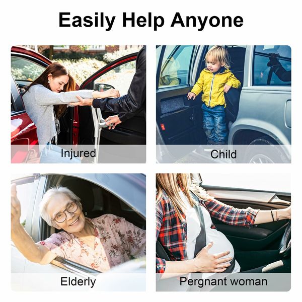 Car Door Handle for Elderly Car Handle Assist Support Handle Multifunction Handle for Elderly and Handicapped 2Pack