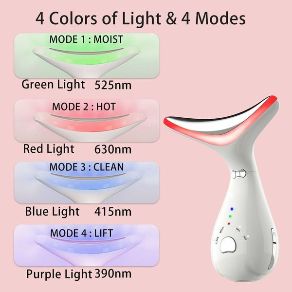 Portable Facial Massager for Skin Care,Electric Face Neck Massage Kit with 3 Massage Modes