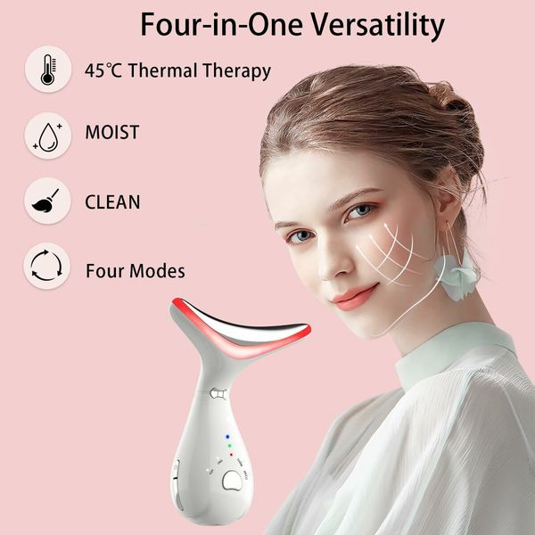 Portable Facial Massager for Skin Care,Electric Face Neck Massage Kit with 3 Massage Modes