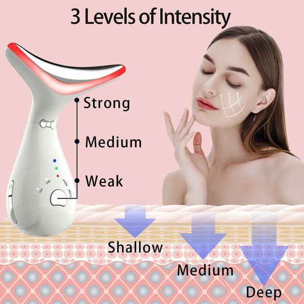 Portable Facial Massager for Skin Care,Electric Face Neck Massage Kit with 3 Massage Modes