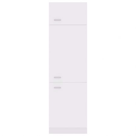 Refrigerator Cabinet White 60x57x207 cm Engineered Wood