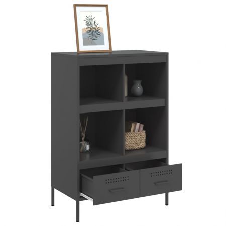 Highboard Black 68x39x101.5 cm Cold-rolled Steel