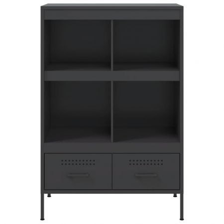 Highboard Black 68x39x101.5 cm Cold-rolled Steel