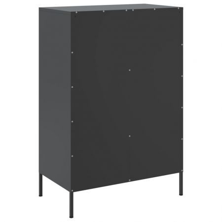 Highboard Black 68x39x101.5 cm Cold-rolled Steel