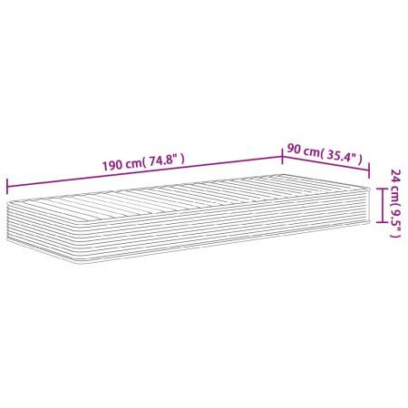 Foam Mattress Medium Soft 90x190 cm