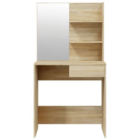 Dressing Table Set Sonoma Oak 74.5x40x141 cm