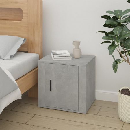 Bedside Cabinets 2 pcs Concrete Grey 50x39x47 cm