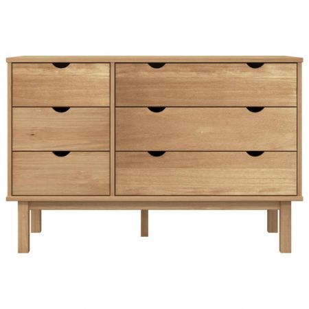 Drawer Cabinet OTTA 111x43x73.5 cm Solid Wood Pine