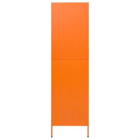 Wardrobe Orange 90x50x180 cm Steel