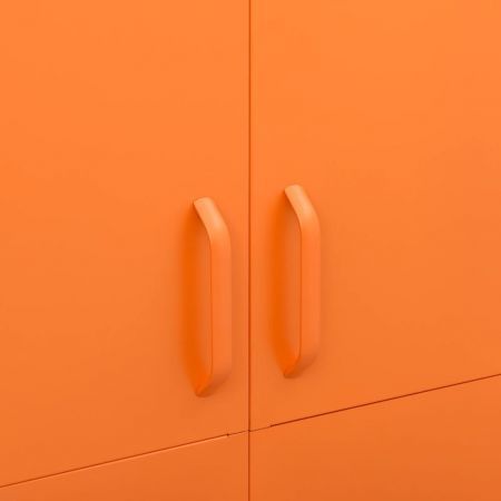 Wardrobe Orange 90x50x180 cm Steel