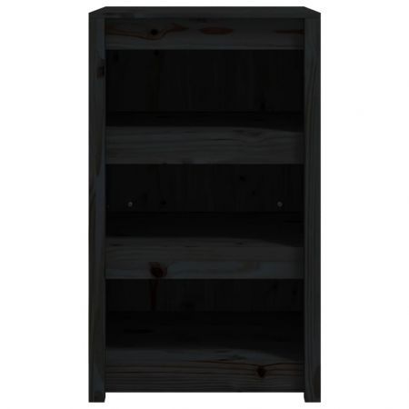 Outdoor Kitchen Cabinet Black 55x55x92 cm Solid Wood Pine