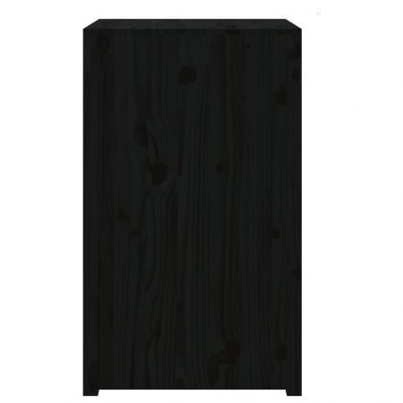 Outdoor Kitchen Cabinet Black 55x55x92 cm Solid Wood Pine