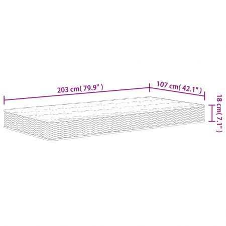 Bonnell Spring Mattress Medium 107x203 cm King Single Size