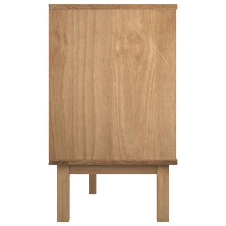 Drawer Cabinet OTTA Brown&White 111x43x73.5 cm Solid Wood Pine