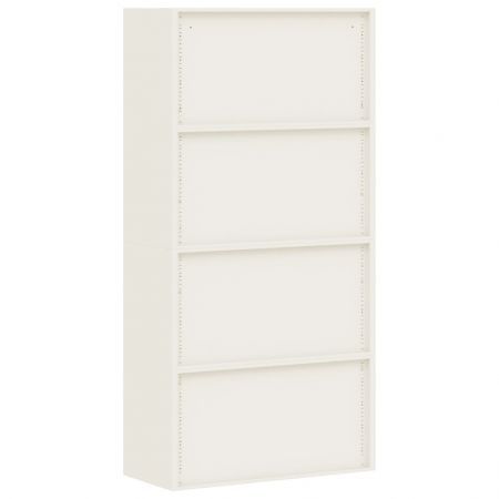 File Cabinet Anthracite and White 90x40x180 cm Steel