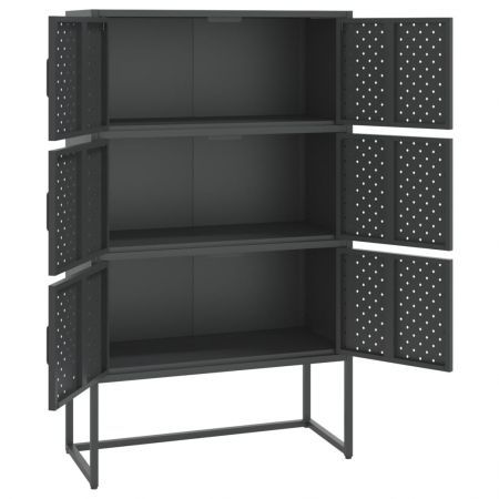 Highboard Anthracite 80x35x135 cm Steel