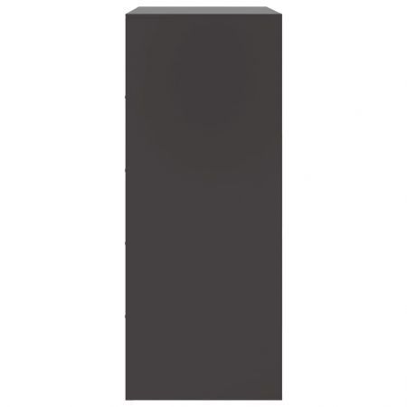 Highboard Black 67x39x95 cm Steel