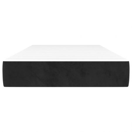 Pocket Spring Bed Mattress Black 90x190x20 cm Velvet