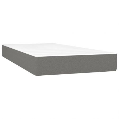 Pocket Spring Bed Mattress Dark Grey 90x190x20 cm Fabric