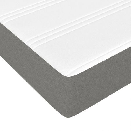 Pocket Spring Bed Mattress Dark Grey 90x190x20 cm Fabric