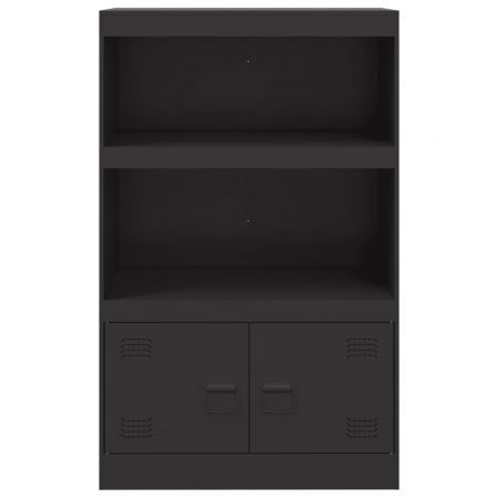 Sideboard Black 67x39x107 cm Steel