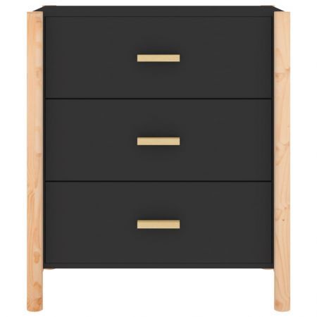 Sideboard Black 62x38x70 cm Engineered Wood