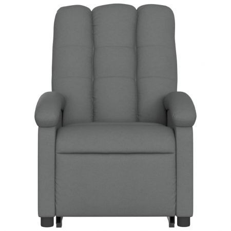 Stand up Massage Recliner Chair Dark Grey Fabric