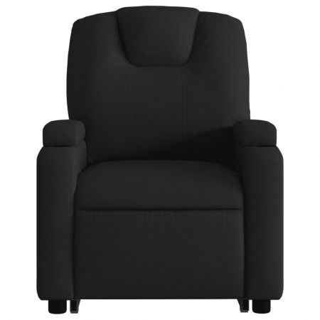 Stand up Massage Recliner Chair Black Fabric