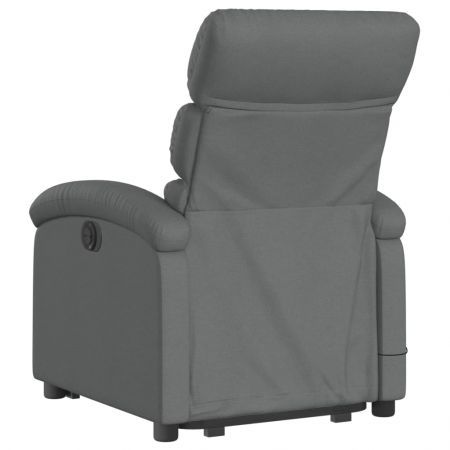 Stand up Massage Recliner Chair Dark Grey Fabric