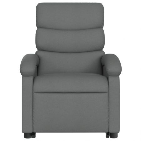 Stand up Massage Recliner Chair Dark Grey Fabric