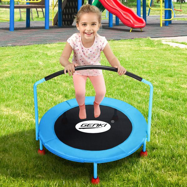 Genki Kids Trampoline Small Exercise Home Gym Fitness Equipment Indoor Workout Rebounder Jumping Mat