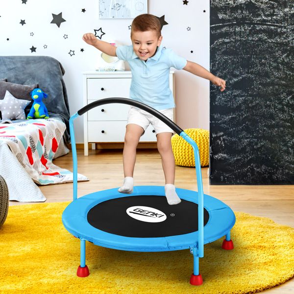 Genki Kids Trampoline Small Exercise Home Gym Fitness Equipment Indoor Workout Rebounder Jumping Mat