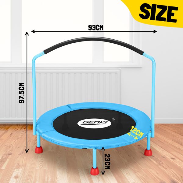 Genki Kids Trampoline Small Exercise Home Gym Fitness Equipment Indoor Workout Rebounder Jumping Mat