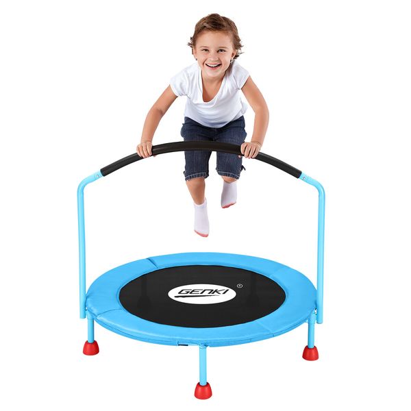 Genki Kids Trampoline Small Exercise Home Gym Fitness Equipment Indoor Workout Rebounder Jumping Mat