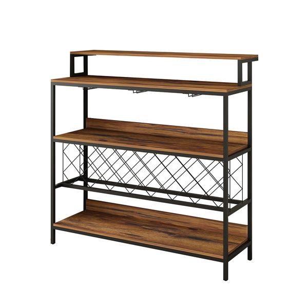 Wine Rack Bar Table Storage Cabinet Glass Bottle Holder Corner Shelves Side Boards Alcohol Cafe Coffee Dining Room Kitchen Display Shelving