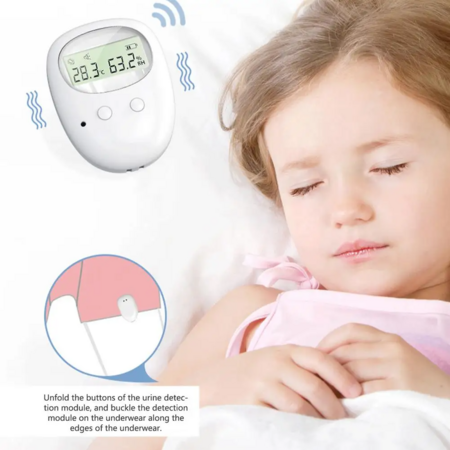 Bedwetting Sensor Alarm For Kids Elder Potty Training Wet Reminder Sleeping Enuresis Plaswekker