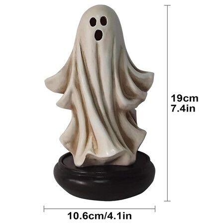 Halloween Cute Ghost Incense Holder, Ghost Decor Incense Waterfall, Home Chimney Decorations for Bedroom Livingroom