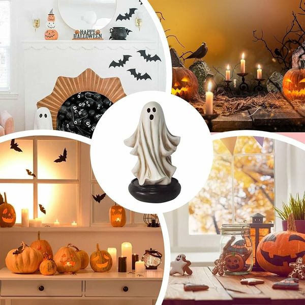 Halloween Cute Ghost Incense Holder, Ghost Decor Incense Waterfall, Home Chimney Decorations for Bedroom Livingroom