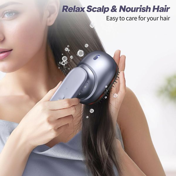 Electric Scalp Massager 3 in 1 Handheld Hair Growth Comb Portable Cordless Hair Oil Applicator Brush