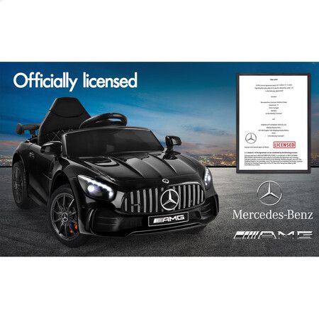 ALFORDSON Kids Ride On Car Mercedes-Benz Licensed Electric Motors Black