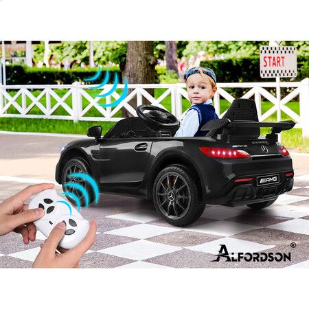 ALFORDSON Kids Ride On Car Mercedes-Benz Licensed Electric Motors Black