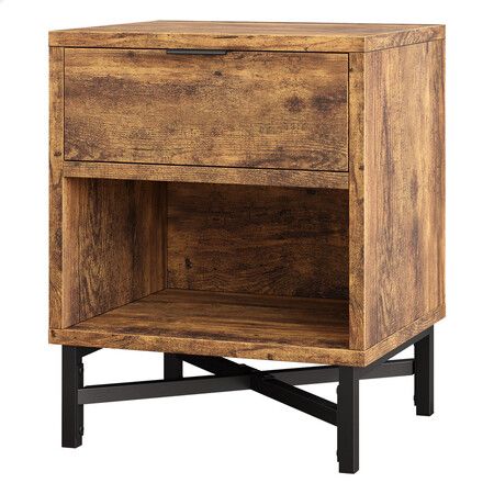 ALFORDSON Bedside Table Retro Nightstand Side Cabinet Oak