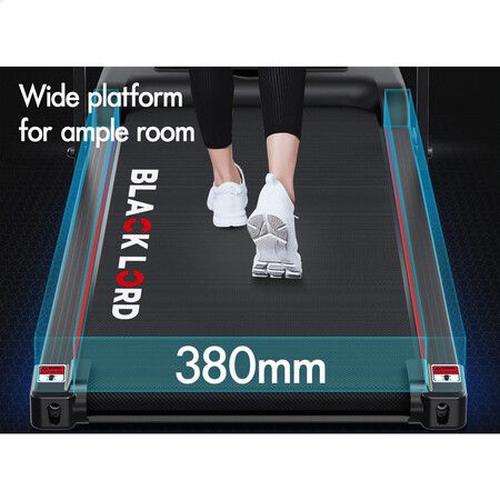 BLACK LORD Treadmill Electric Walking Pad Foldable Fitness Machine Home Gym